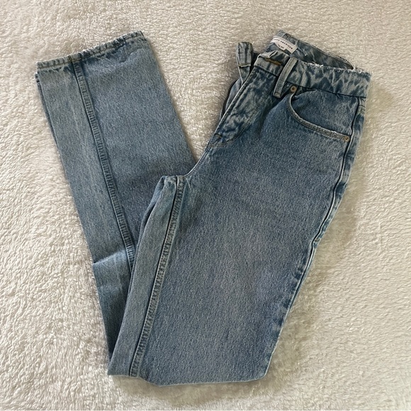Good American Good '90s Icon High Waist Straight Leg Jeans Size 00/24 - Picture 1 of 3